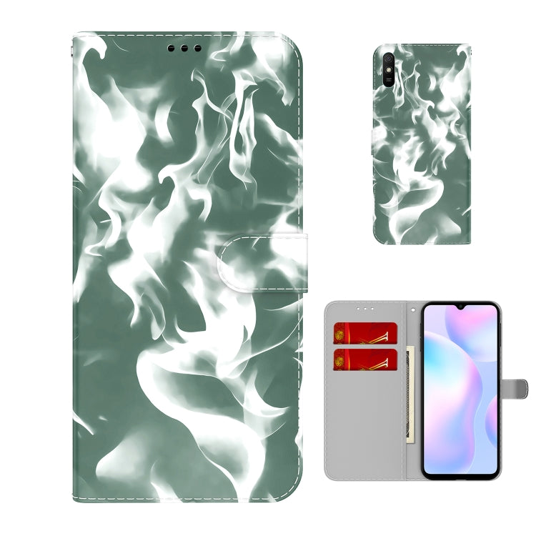 For Xiaomi Redmi 9A Cloud Fog Pattern Horizontal Flip Leather Case with Holder & Card Slot & Wallet
