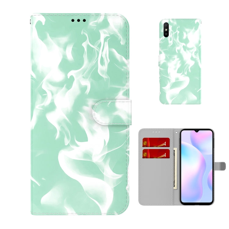 For Xiaomi Redmi 9A Cloud Fog Pattern Horizontal Flip Leather Case with Holder & Card Slot & Wallet