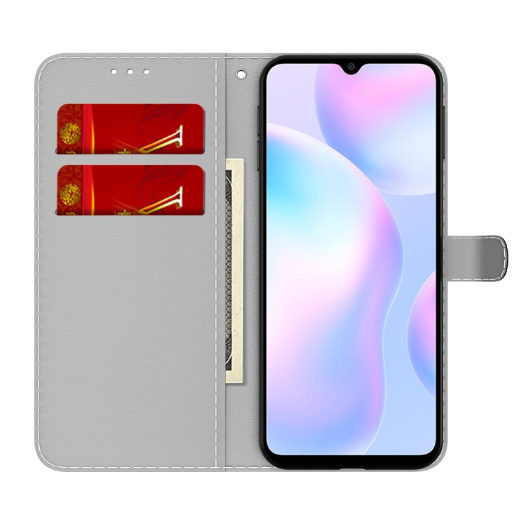 For Xiaomi Redmi 9A Cloud Fog Pattern Horizontal Flip Leather Case with Holder & Card Slot & Wallet