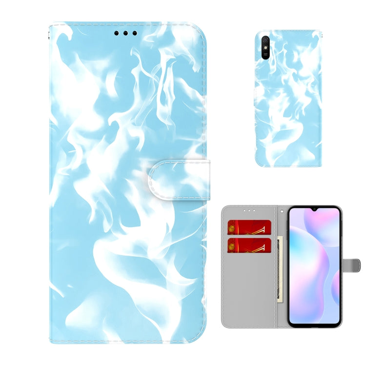 For Xiaomi Redmi 9A Cloud Fog Pattern Horizontal Flip Leather Case with Holder & Card Slot & Wallet
