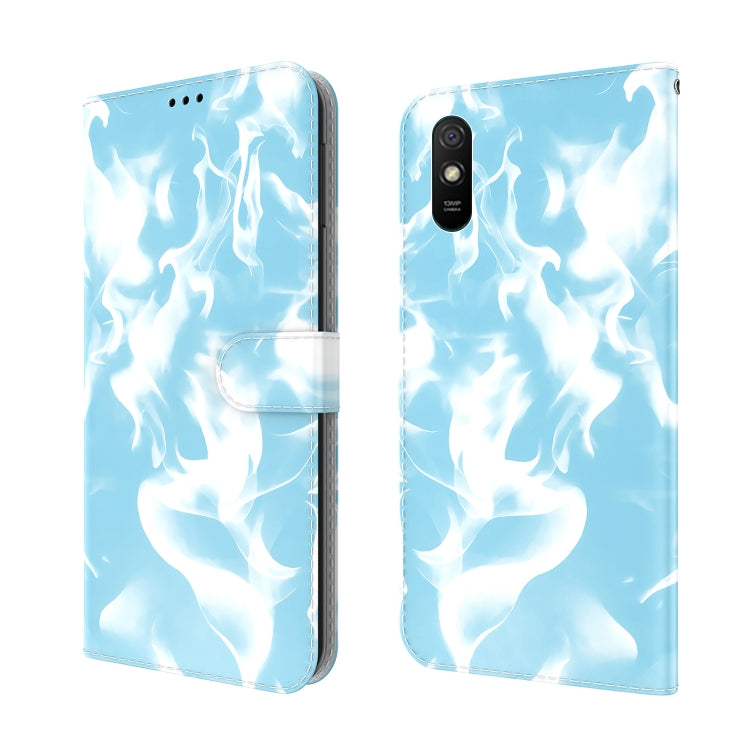 For Xiaomi Redmi 9A Cloud Fog Pattern Horizontal Flip Leather Case with Holder & Card Slot & Wallet