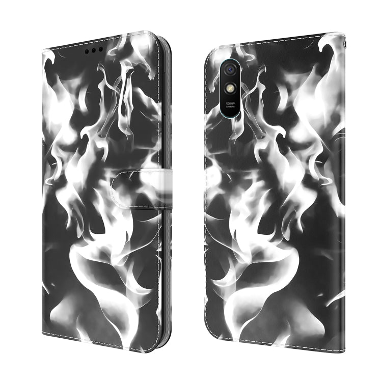 For Xiaomi Redmi 9A Cloud Fog Pattern Horizontal Flip Leather Case with Holder & Card Slot & Wallet