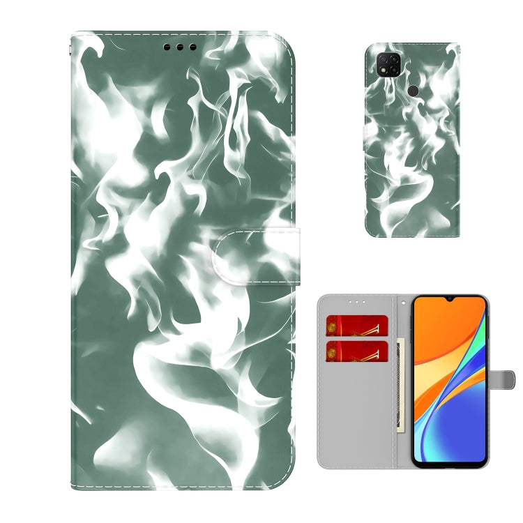 For Xiaomi Redmi 9C Cloud Fog Pattern Horizontal Flip Leather Case with Holder & Card Slot & Wallet