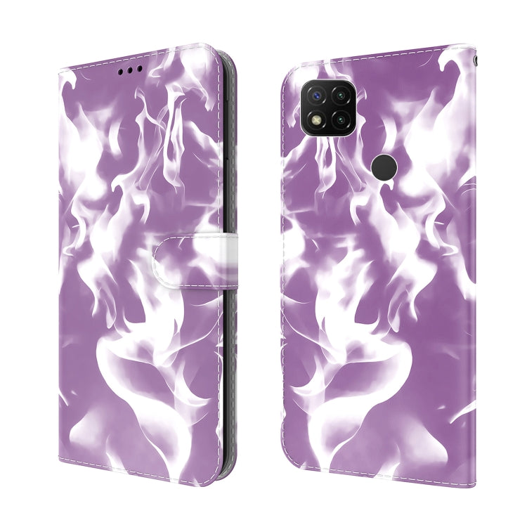 For Xiaomi Redmi 9C Cloud Fog Pattern Horizontal Flip Leather Case with Holder & Card Slot & Wallet