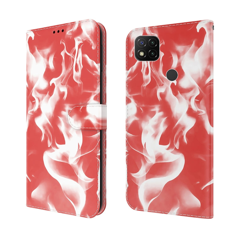 For Xiaomi Redmi 9C Cloud Fog Pattern Horizontal Flip Leather Case with Holder & Card Slot & Wallet