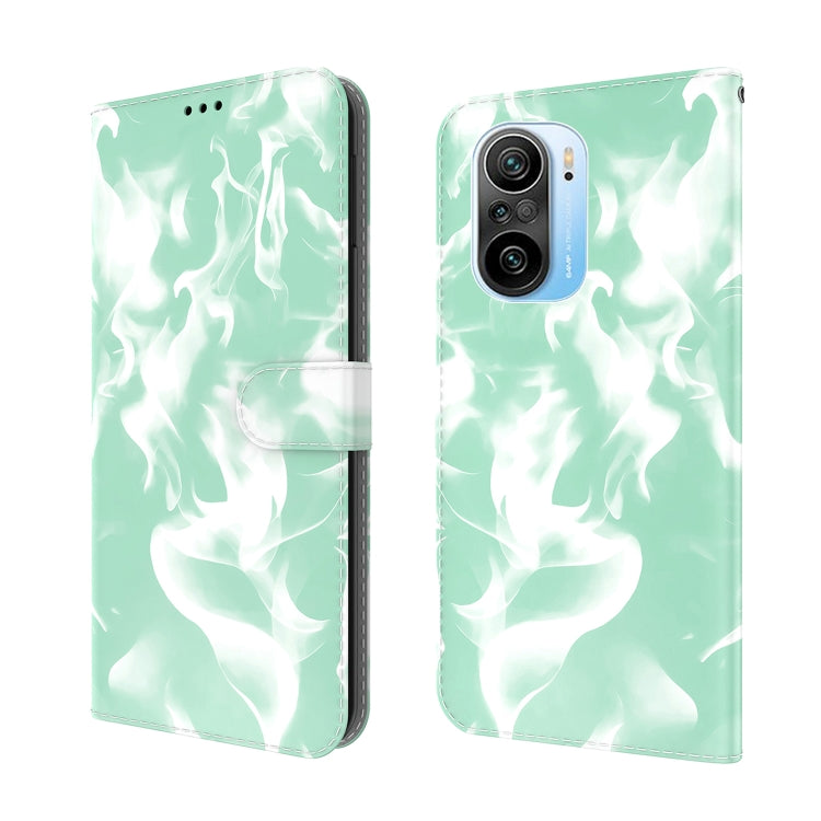 For Xiaomi Redmi K40 / K40 Pro / Poco F3 Cloud Fog Pattern Horizontal Flip Leather Case with Holder & Card Slot & Wallet