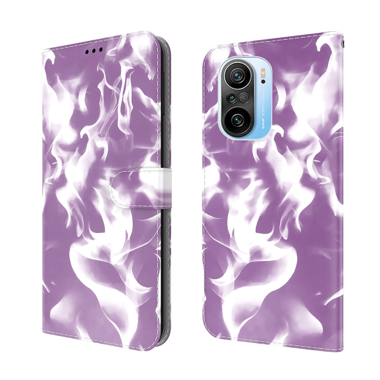 For Xiaomi Redmi K40 / K40 Pro / Poco F3 Cloud Fog Pattern Horizontal Flip Leather Case with Holder & Card Slot & Wallet