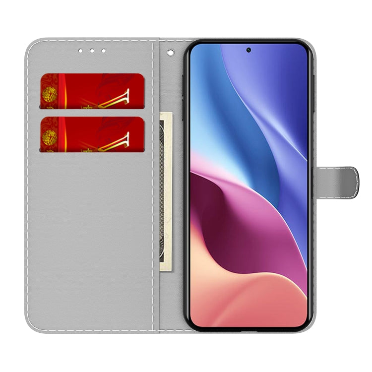 For Xiaomi Redmi K40 / K40 Pro / Poco F3 Cloud Fog Pattern Horizontal Flip Leather Case with Holder & Card Slot & Wallet