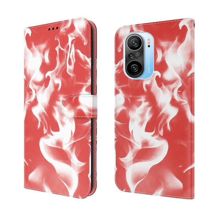 For Xiaomi Redmi K40 / K40 Pro / Poco F3 Cloud Fog Pattern Horizontal Flip Leather Case with Holder & Card Slot & Wallet