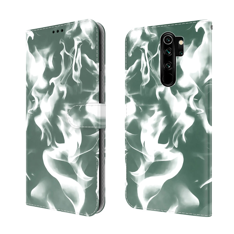 For Xiaomi Redmi Note 8 Pro Cloud Fog Pattern Horizontal Flip Leather Case with Holder & Card Slot & Wallet