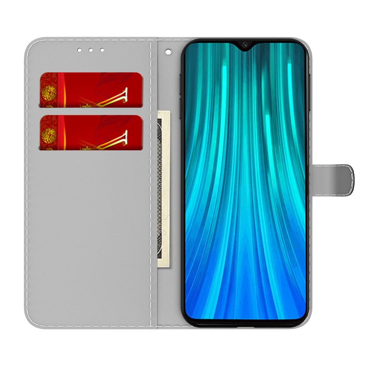 For Xiaomi Redmi Note 8 Pro Cloud Fog Pattern Horizontal Flip Leather Case with Holder & Card Slot & Wallet