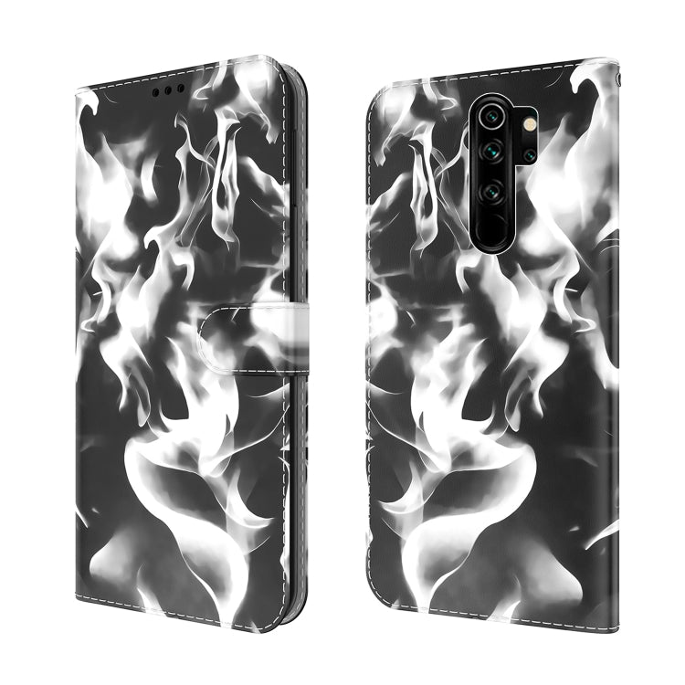 For Xiaomi Redmi Note 8 Pro Cloud Fog Pattern Horizontal Flip Leather Case with Holder & Card Slot & Wallet