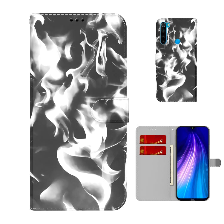 For Xiaomi Redmi Note 8T Cloud Fog Pattern Horizontal Flip Leather Case with Holder & Card Slot & Wallet
