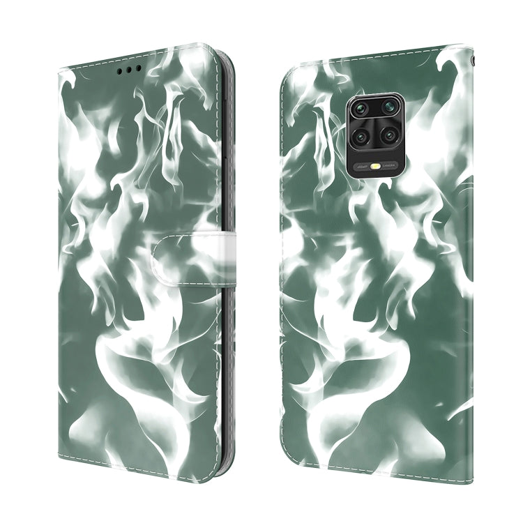 For Xiaomi Redmi Note 9 Pro/Note 9S/Note 9 Pro Max Cloud Fog Pattern Horizontal Flip Leather Case with Holder & Card Slot & Wallet