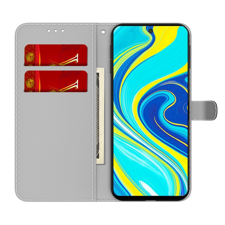 For Xiaomi Redmi Note 9 Pro/Note 9S/Note 9 Pro Max Cloud Fog Pattern Horizontal Flip Leather Case with Holder & Card Slot & Wallet