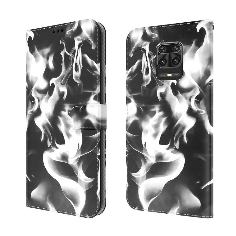 For Xiaomi Redmi Note 9 Pro/Note 9S/Note 9 Pro Max Cloud Fog Pattern Horizontal Flip Leather Case with Holder & Card Slot & Wallet