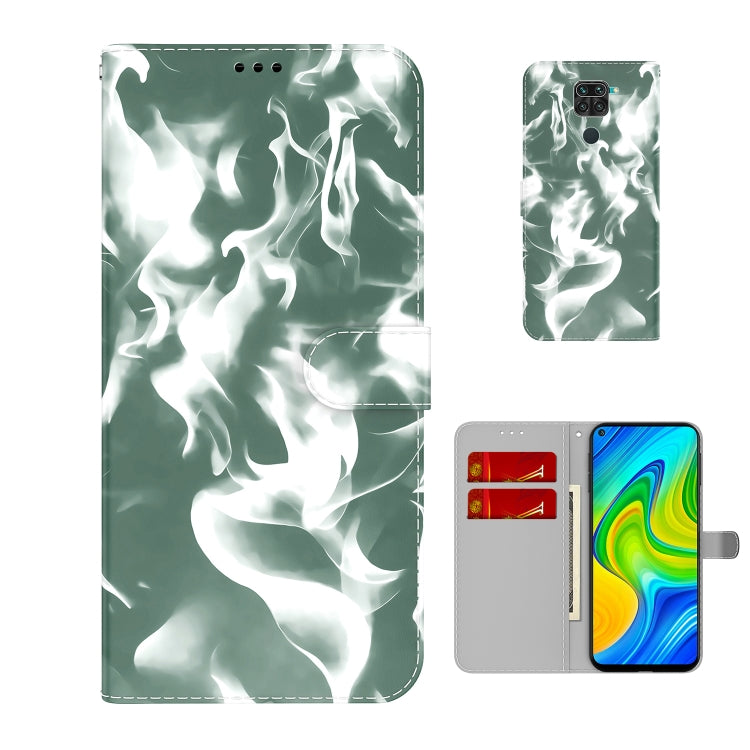 For Xiaomi Redmi Note 9 / 10X 4G Cloud Fog Pattern Horizontal Flip Leather Case with Holder & Card Slot & Wallet