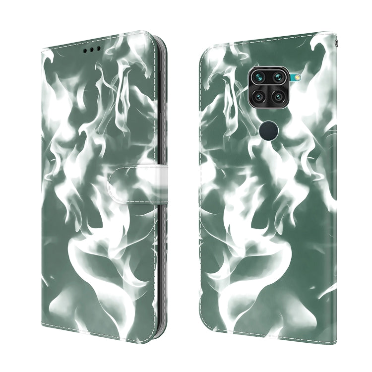 For Xiaomi Redmi Note 9 / 10X 4G Cloud Fog Pattern Horizontal Flip Leather Case with Holder & Card Slot & Wallet