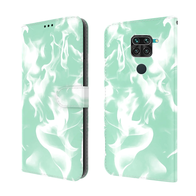 For Xiaomi Redmi Note 9 / 10X 4G Cloud Fog Pattern Horizontal Flip Leather Case with Holder & Card Slot & Wallet