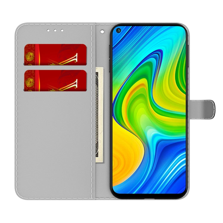 For Xiaomi Redmi Note 9 / 10X 4G Cloud Fog Pattern Horizontal Flip Leather Case with Holder & Card Slot & Wallet