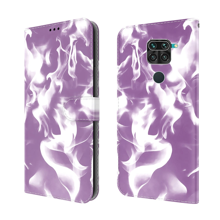 For Xiaomi Redmi Note 9 / 10X 4G Cloud Fog Pattern Horizontal Flip Leather Case with Holder & Card Slot & Wallet