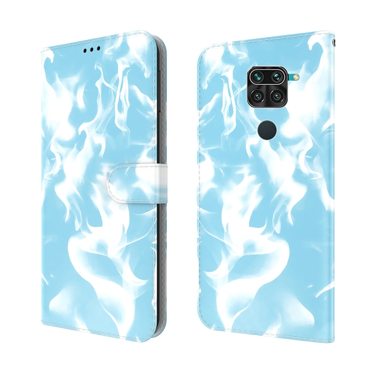 For Xiaomi Redmi Note 9 / 10X 4G Cloud Fog Pattern Horizontal Flip Leather Case with Holder & Card Slot & Wallet