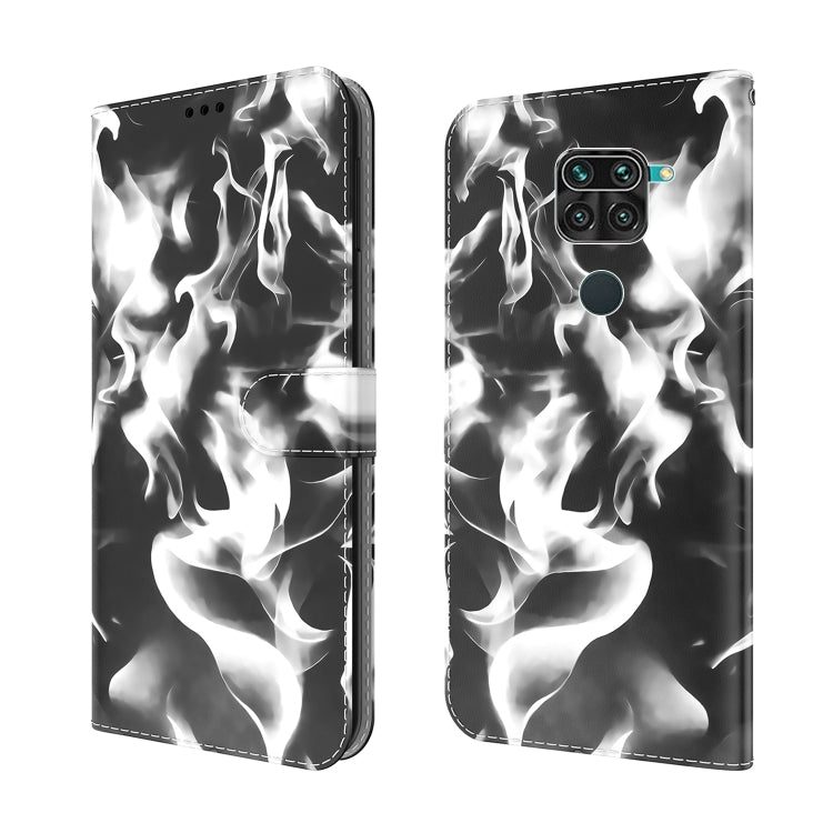 For Xiaomi Redmi Note 9 / 10X 4G Cloud Fog Pattern Horizontal Flip Leather Case with Holder & Card Slot & Wallet