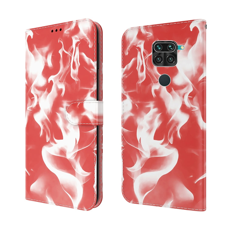 For Xiaomi Redmi Note 9 / 10X 4G Cloud Fog Pattern Horizontal Flip Leather Case with Holder & Card Slot & Wallet