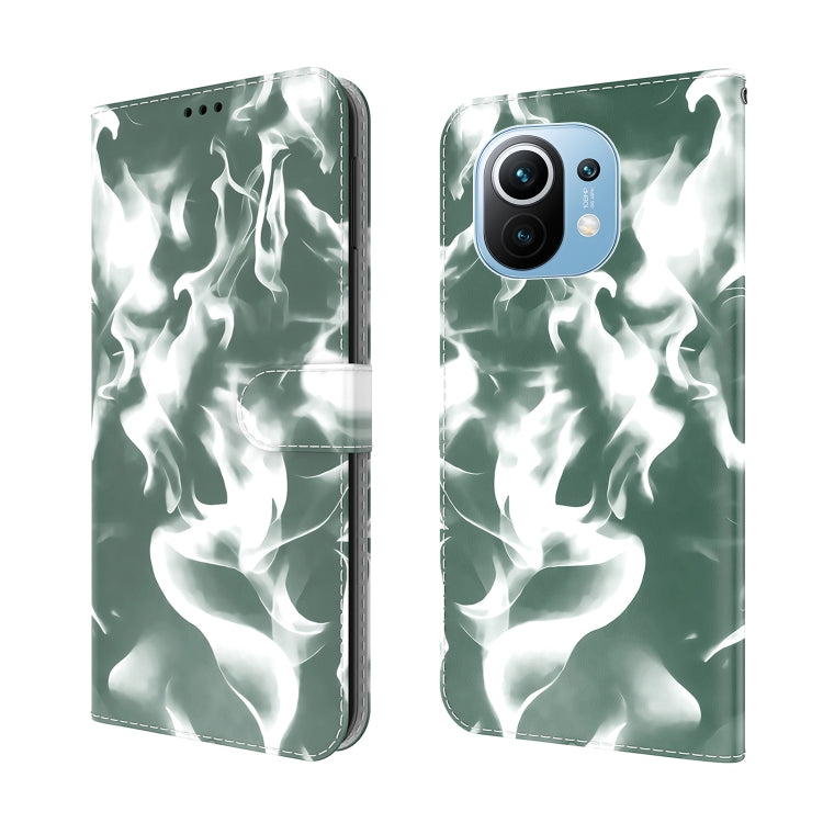 For Xiaomi Mi 11 Cloud Fog Pattern Horizontal Flip Leather Case with Holder & Card Slot & Wallet