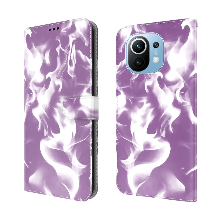 For Xiaomi Mi 11 Cloud Fog Pattern Horizontal Flip Leather Case with Holder & Card Slot & Wallet