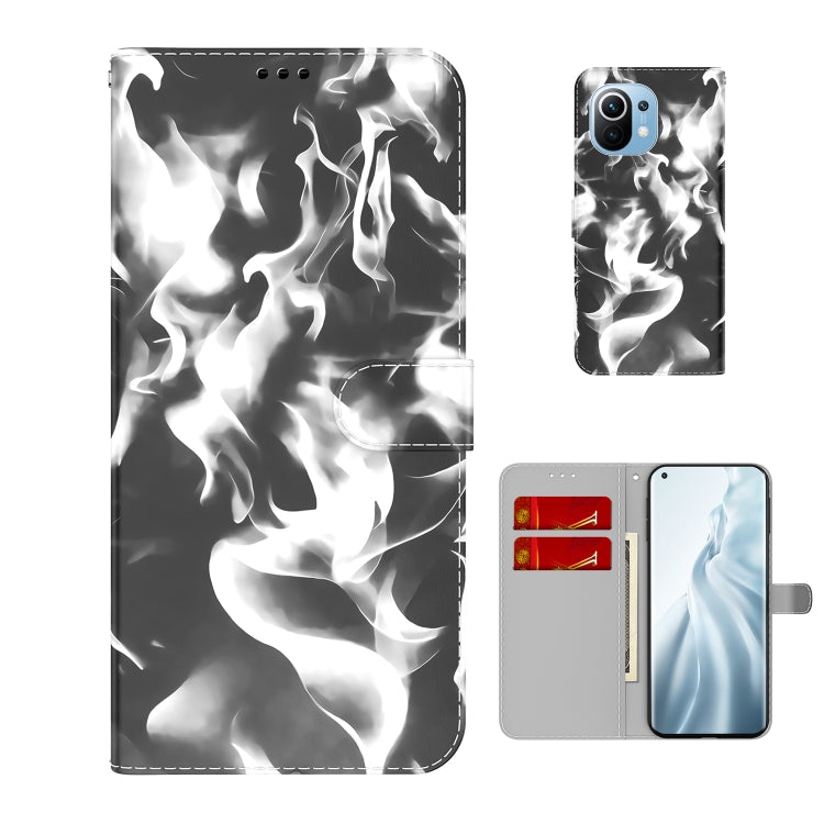 For Xiaomi Mi 11 Cloud Fog Pattern Horizontal Flip Leather Case with Holder & Card Slot & Wallet