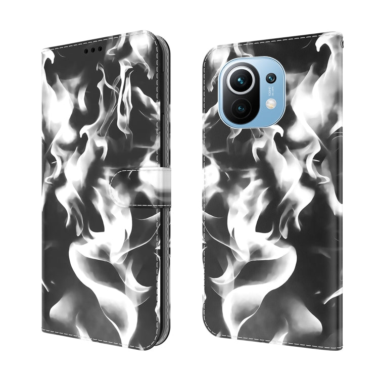 For Xiaomi Mi 11 Cloud Fog Pattern Horizontal Flip Leather Case with Holder & Card Slot & Wallet