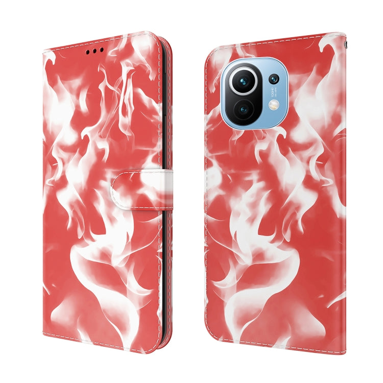 For Xiaomi Mi 11 Cloud Fog Pattern Horizontal Flip Leather Case with Holder & Card Slot & Wallet