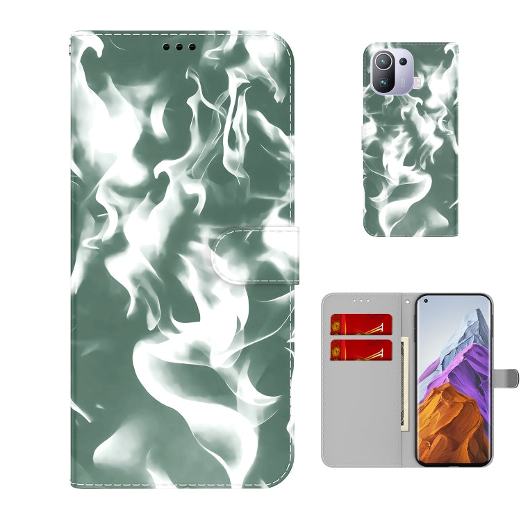 For Xiaomi Mi 11 Pro Cloud Fog Pattern Horizontal Flip Leather Case with Holder & Card Slot & Wallet