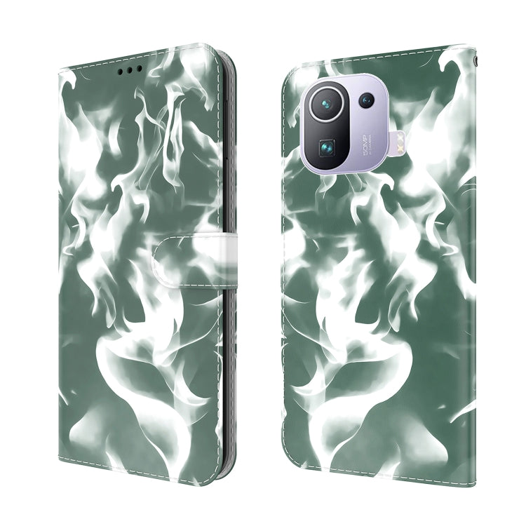 For Xiaomi Mi 11 Pro Cloud Fog Pattern Horizontal Flip Leather Case with Holder & Card Slot & Wallet