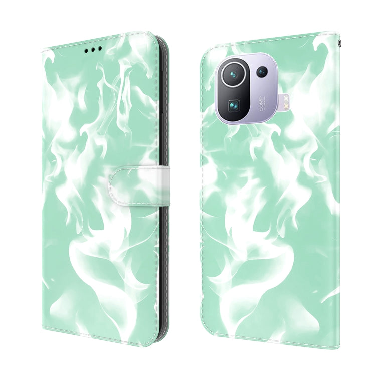 For Xiaomi Mi 11 Pro Cloud Fog Pattern Horizontal Flip Leather Case with Holder & Card Slot & Wallet