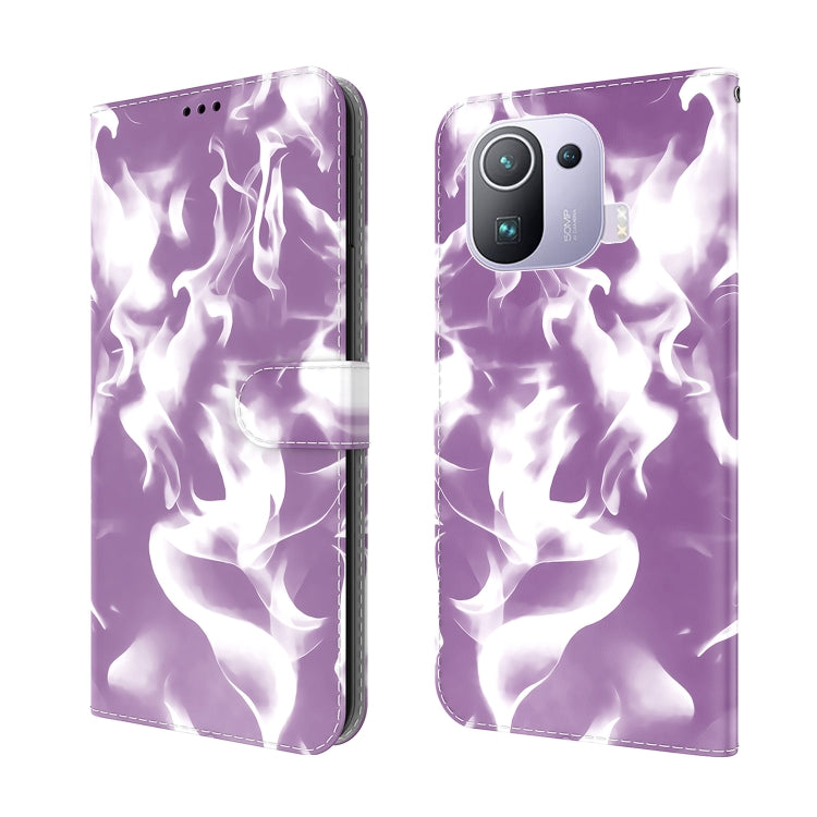 For Xiaomi Mi 11 Pro Cloud Fog Pattern Horizontal Flip Leather Case with Holder & Card Slot & Wallet