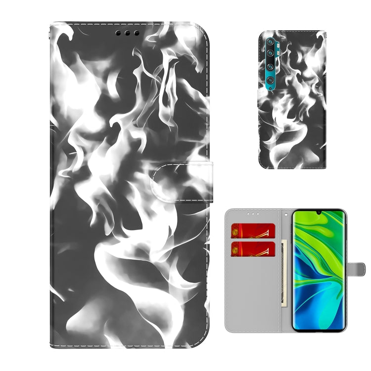 For Xiaomi Mi CC9 Pro/Note 10/Note 10 Pro Cloud Fog Pattern Horizontal Flip Leather Case with Holder & Card Slot & Wallet