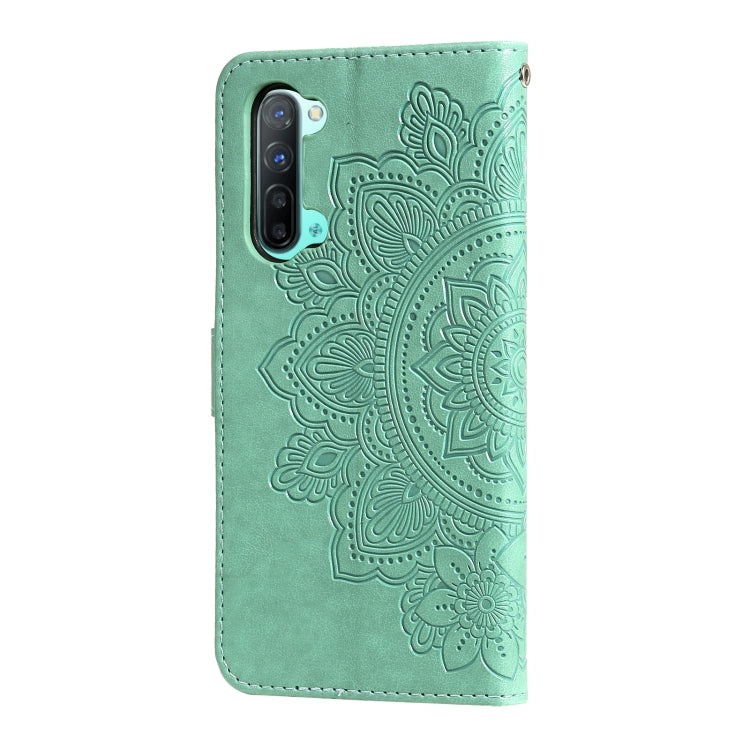 For OPPO Reno3 5G / Find X2 Lite / K7 7-petal Flowers Embossing Pattern Horizontal Flip PU Leather Case with Holder & Card Slots & Wallet & Photo Frame