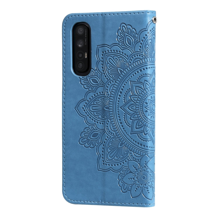 For OPPO Reno3 Pro 5G / Find X2 Neo 7-petal Flowers Embossing Pattern Horizontal Flip PU Leather Case with Holder & Card Slots & Wallet & Photo Frame
