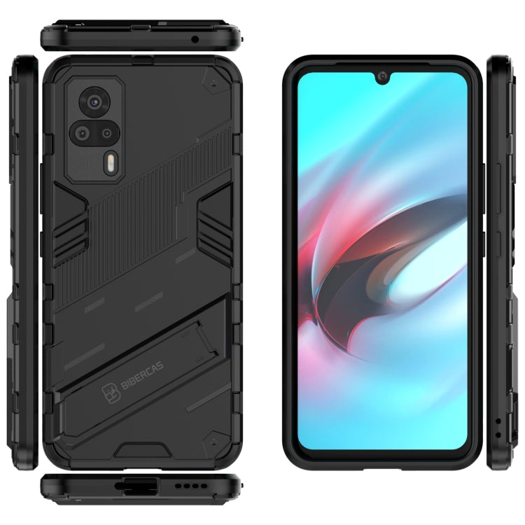 For vivo S9e Punk Armor 2 in 1 PC + TPU Shockproof Case with Invisible Holder