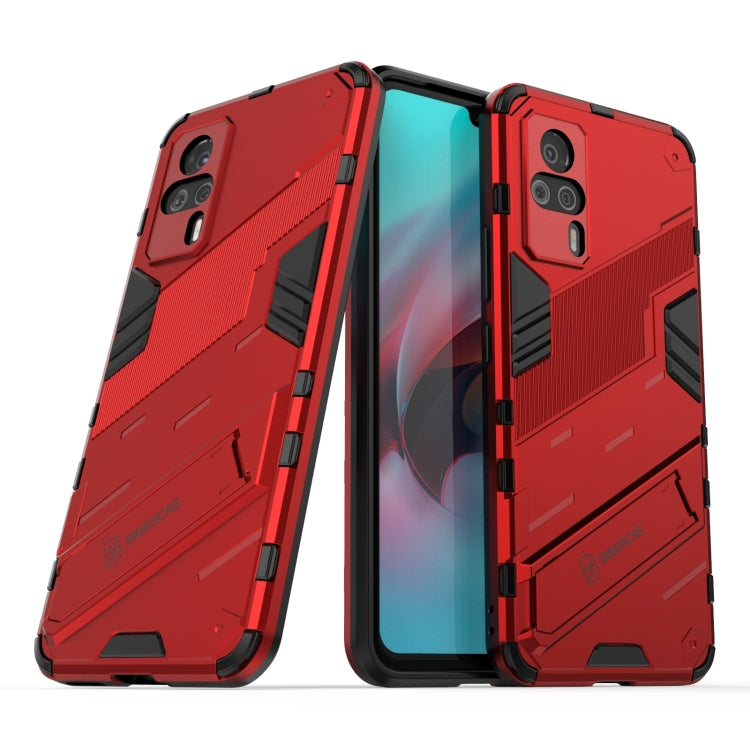 For vivo S9e Punk Armor 2 in 1 PC + TPU Shockproof Case with Invisible Holder
