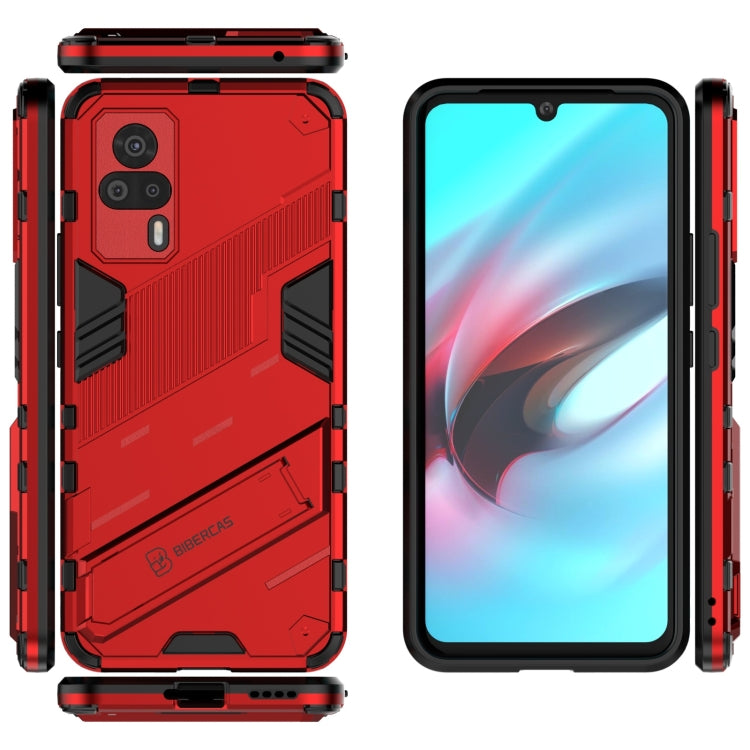 For vivo S9e Punk Armor 2 in 1 PC + TPU Shockproof Case with Invisible Holder
