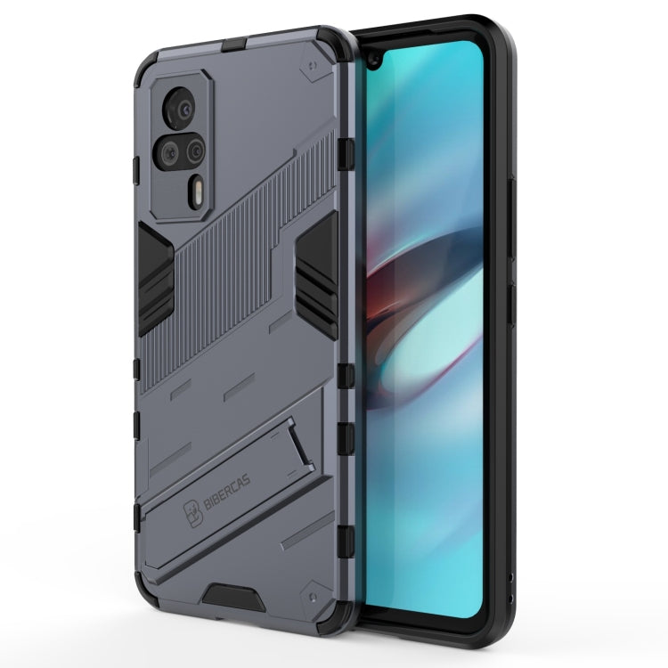 For vivo S9e Punk Armor 2 in 1 PC + TPU Shockproof Case with Invisible Holder