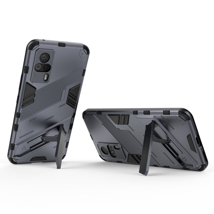 For vivo S9e Punk Armor 2 in 1 PC + TPU Shockproof Case with Invisible Holder
