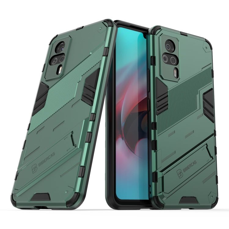 For vivo S9e Punk Armor 2 in 1 PC + TPU Shockproof Case with Invisible Holder