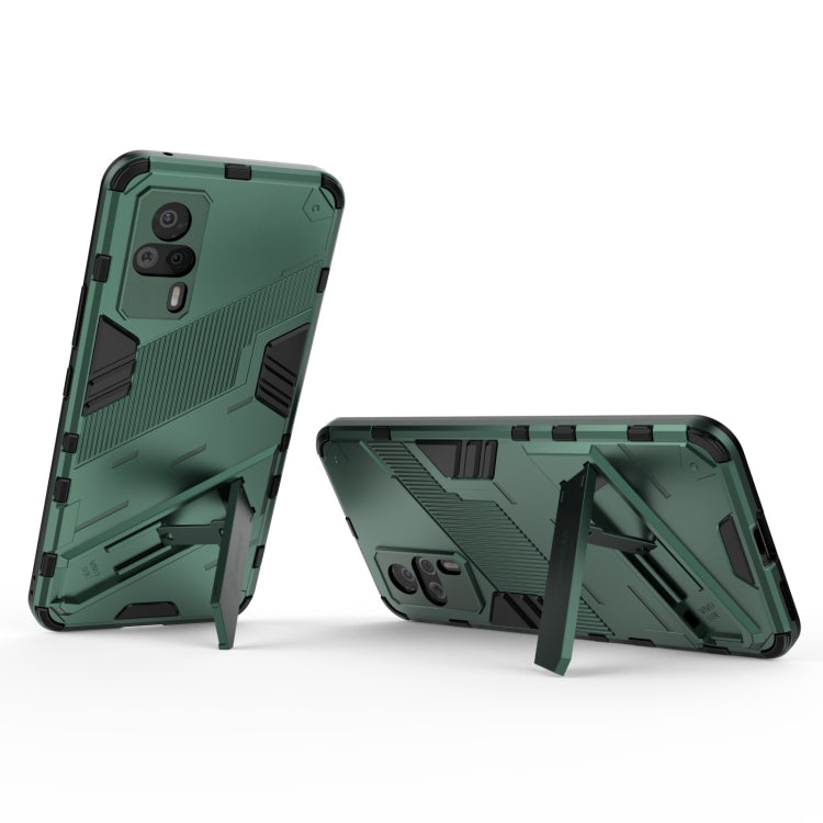 For vivo S9e Punk Armor 2 in 1 PC + TPU Shockproof Case with Invisible Holder
