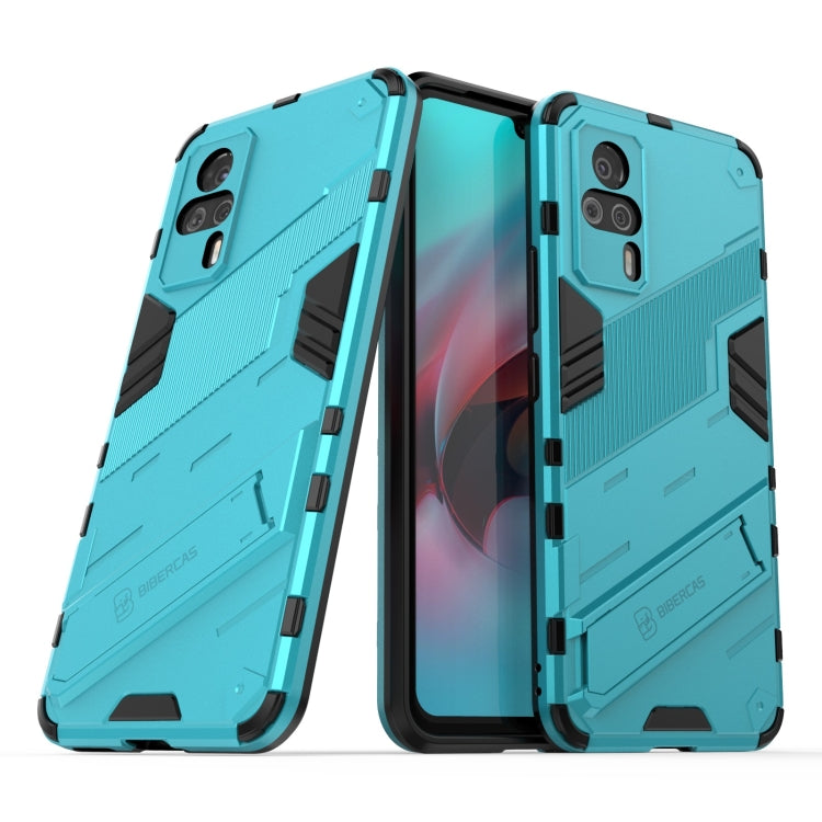 For vivo S9e Punk Armor 2 in 1 PC + TPU Shockproof Case with Invisible Holder
