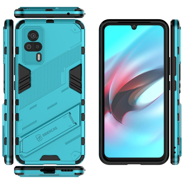 For vivo S9e Punk Armor 2 in 1 PC + TPU Shockproof Case with Invisible Holder