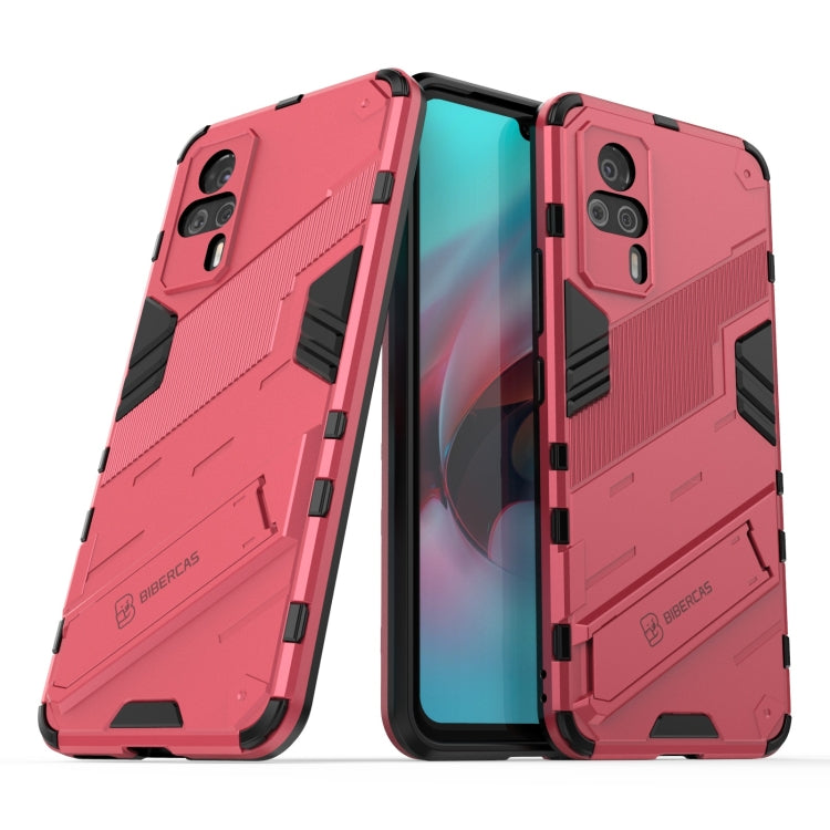 For vivo S9e Punk Armor 2 in 1 PC + TPU Shockproof Case with Invisible Holder